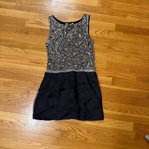 Hannah Jo Beaded Vintage Mini Dress